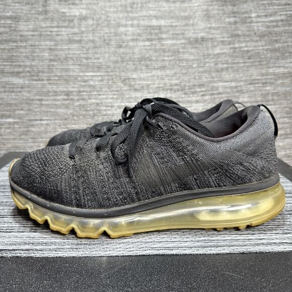 Nike Flyknit Air Max Black Running Shoes Sneakers Lightweight Reflective Men\'s 8 main image 5